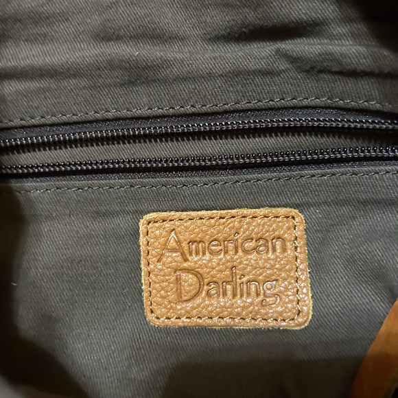 Tan ,Fringed ,Crossbody Bag ,Leather Material .New - Picture 6 of 9